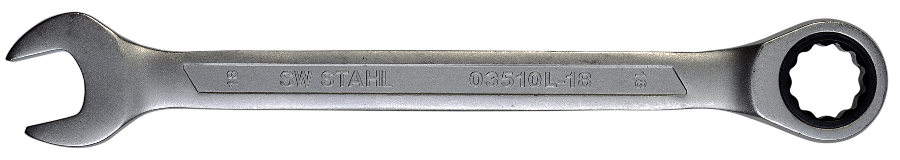 SW-STAHL 03510L-18 Gabelringratschenschlüssel, 18 mm