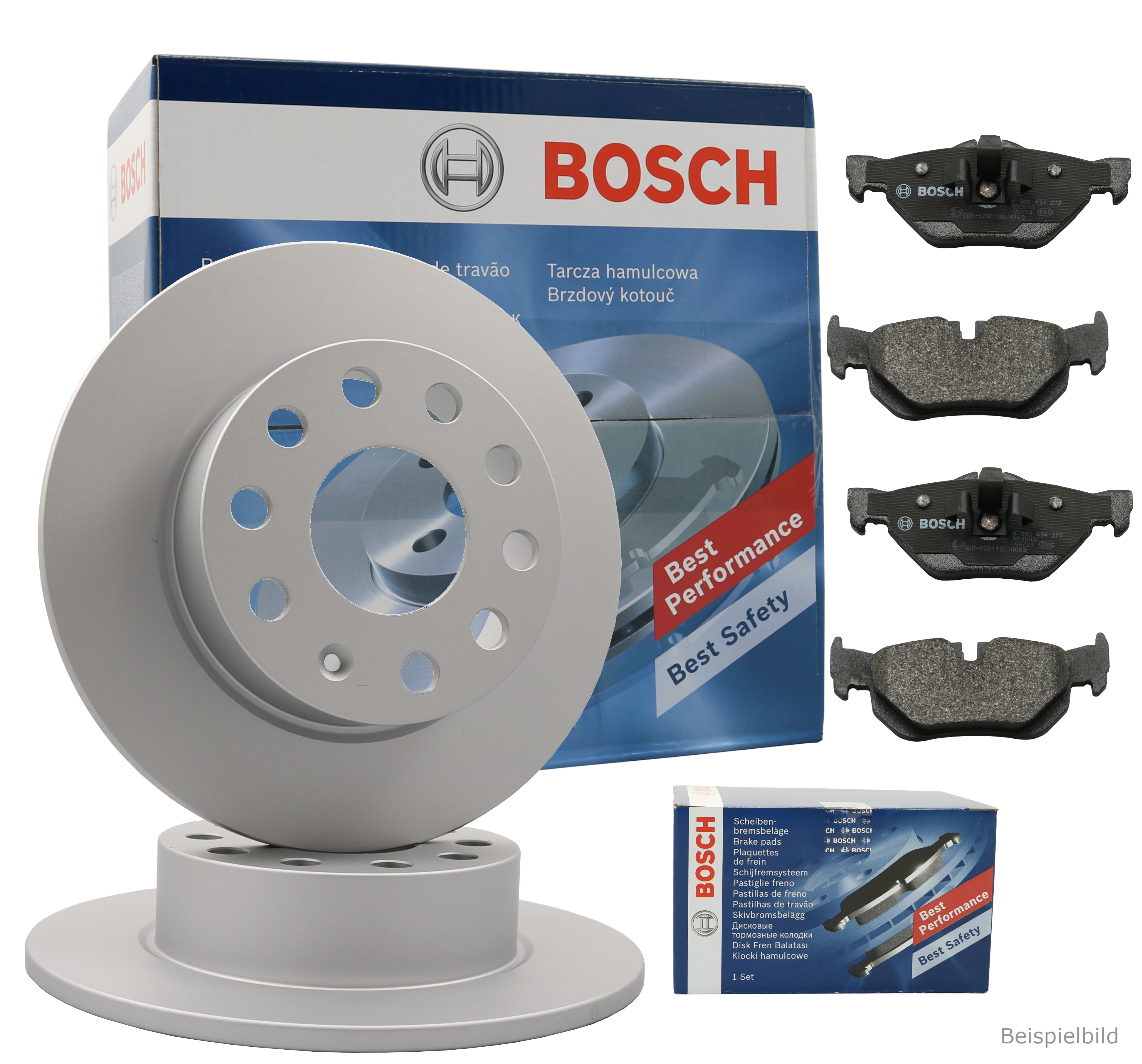 Bosch Bremsenset hinten Bremsscheiben + Bremsbeläge BMW 3 Touring