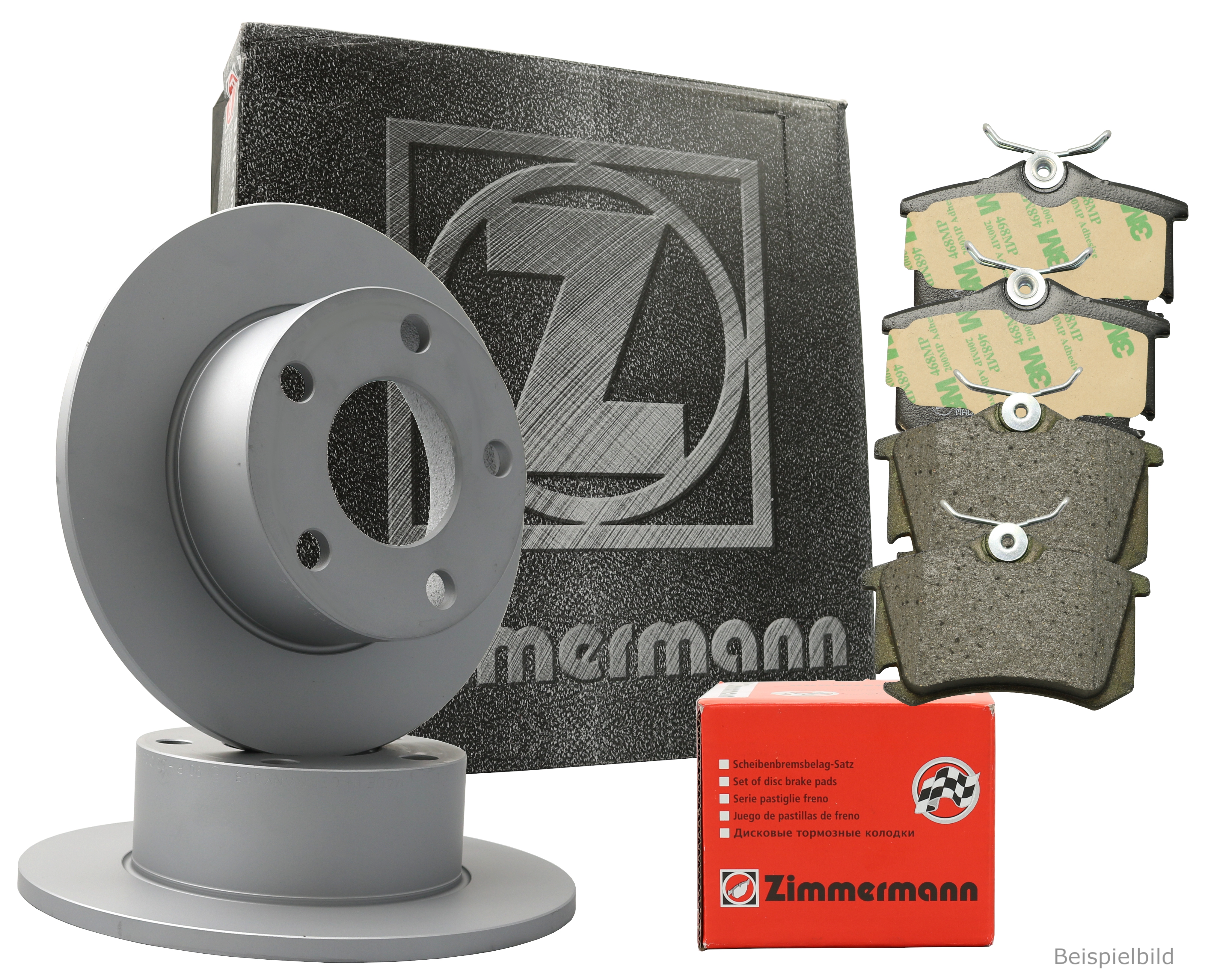 Zimmermann Bremsenset hinten Bremsscheiben + Bremsbeläge Mazda 5 16 Zoll