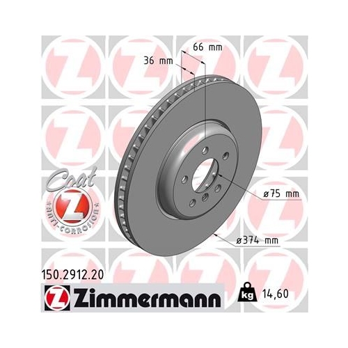 Zimmermann Bremsenset vorne Scheiben + Beläge BMW M550d xDrive Touring Automatik