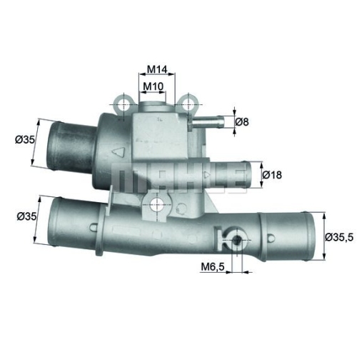 Thermostat, Kühlmittel BEHR TI 124 88 für FIAT