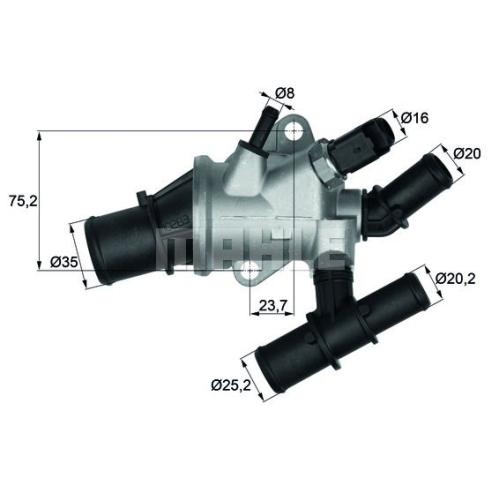 Thermostat, Kühlmittel BEHR TI 162 88 für FIAT