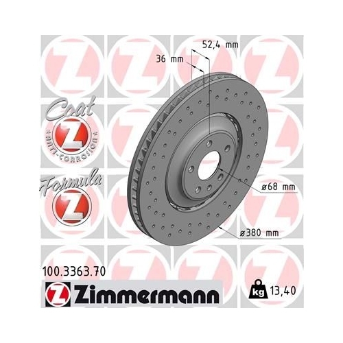 ZIMMERMANN Bremsenset Bremsscheiben + Bremsbeläge vorne + hinten AUDI SQ5