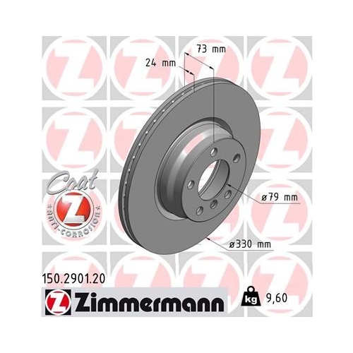 Zimmermann Bremsenset vorne + hinten Bremsscheiben + Bremsbeläge BMW 3er 4er