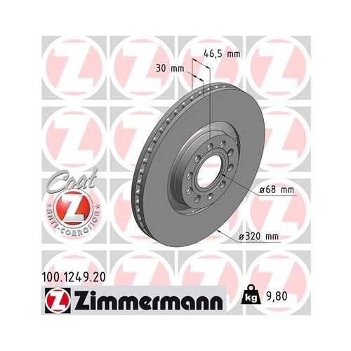 Zimmermann Bremsenset vorne + hinten Bremsscheiben + Bremsbeläge AUDI A4 8E2 B6