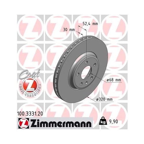 Zimmermann Bremsenset vorne + hinten Scheiben + Beläge Audi A4 B8 A5 bis 06.2011