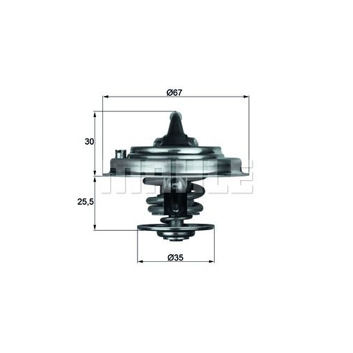 Thermostat, Kühlmittel BEHR TX 34 87D für VAG