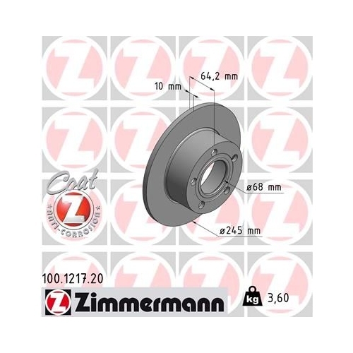 Zimmermann Bremsenset vorne + hinten Audi A6 C5 Skoda Superb VW Passat 3B