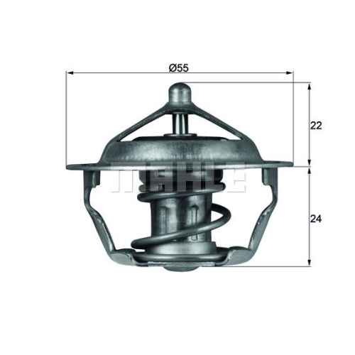 Thermostat, Kühlmittel BEHR TX 101 83D für CITROËN FIAT PEUGEOT