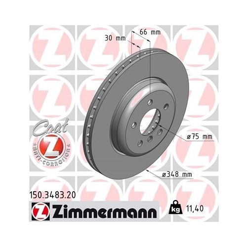 Zimmermann Bremsenset vorne + hinten BMW 5er F10-F11 / 6er F12-F13