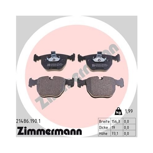 Zimmermann Bremsenset vorne + hinten Bremsscheiben + Bremsbeläge BMW X5 E53 4.4i