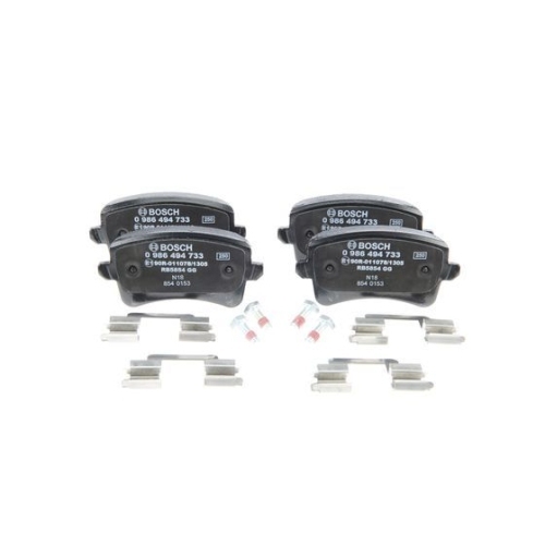 BOSCH Bremsenset Bremsscheiben + Bremsbeläge hinten AUDI A4 A5 A6 A7 Q5