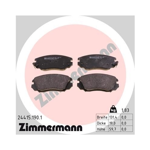 ZIMMERMANN Bremsenset Bremsscheiben + Bremsbeläge vorne OPEL INSIGNIA A