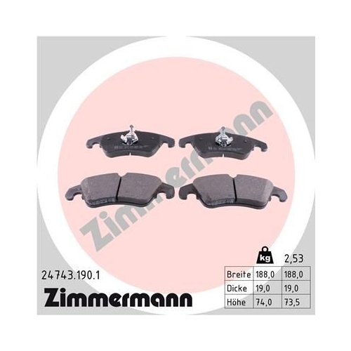 Zimmermann Bremsenset vorne Sport Scheiben + Beläge Audi A4 S4 8K B8 A5 S5 8T 8F