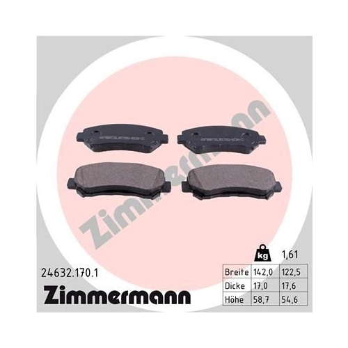 Zimmermann Bremsenset vorne + hinten Nissan X-Trail T31 2.0 2.5 2.0dCi