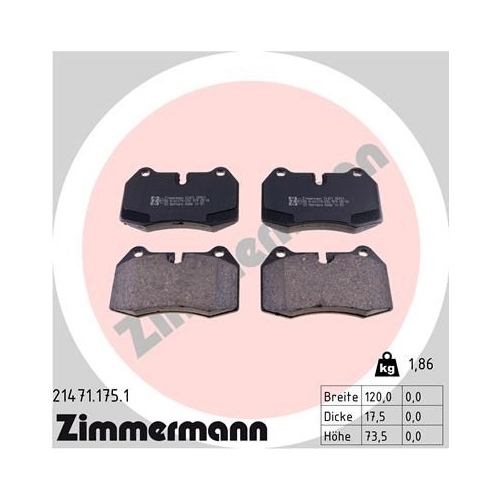 Zimmermann Bremsenset VA Sport Bremsscheiben + Bremsbeläge BMW 5er E39 7er E38