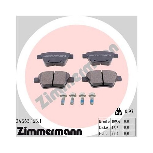 Zimmermann Bremsenset HA Sport Scheiben + Beläge SKODA Octavia Combi 2.0 TDI RS