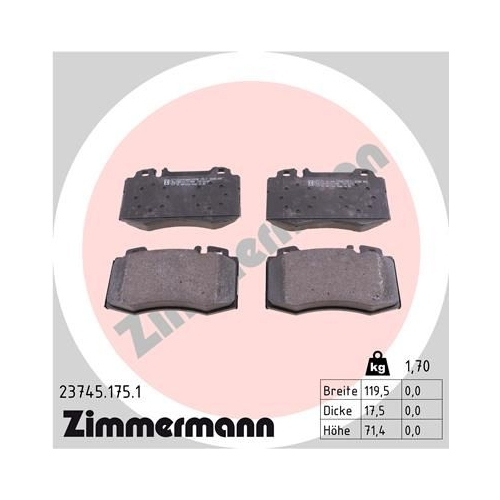 Zimmermann Bremsenset vorne + hinten Sport Scheiben + Beläge Mercedes C219 W211