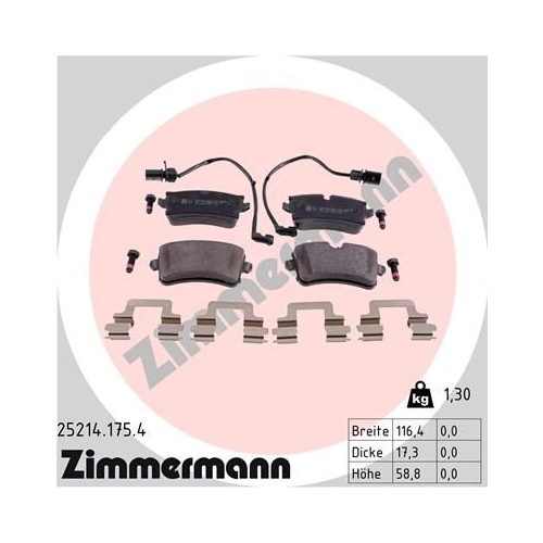 Zimmermann Bremsenset hinten Sport Scheiben + Beläge Audi A6 A7 Porsche Macan