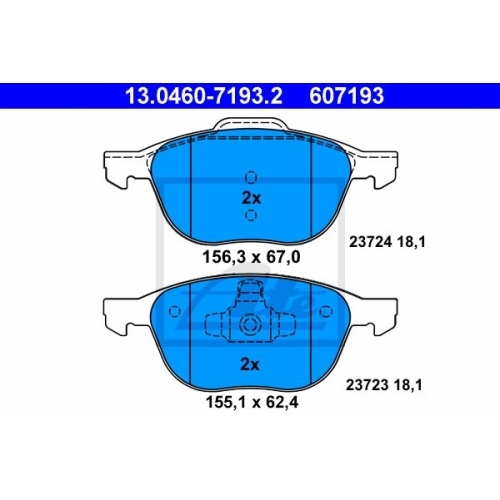 Bremsenset vorne + hinten FORD