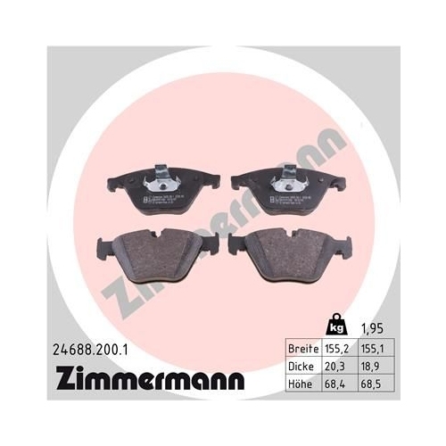 Zimmermann Bremsenset vorne + hinten BMW 5er F10-F11 / 6er F12-F13