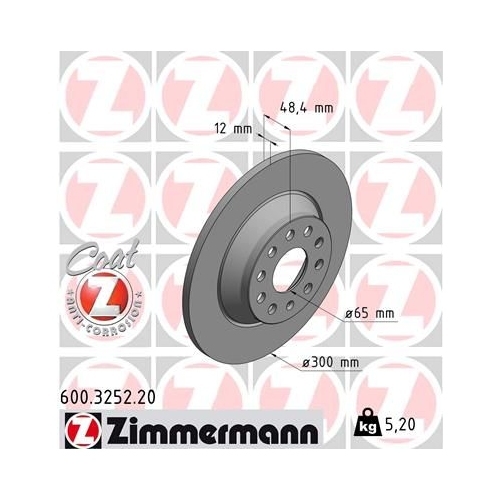 Zimmermann Bremsenset Bremsscheiben + Bremsbeläge vorne + hinten AUDI SKODA VW