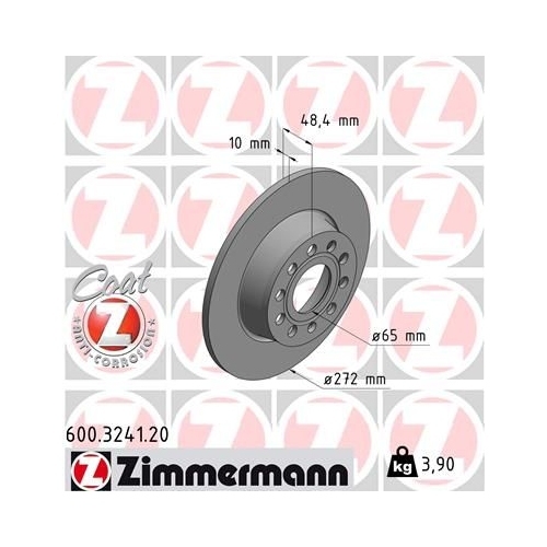 ZIMMERMANN Bremsenset Bremsscheiben + Bremsbeläge vorne + hinten SKODA OCTAVIA