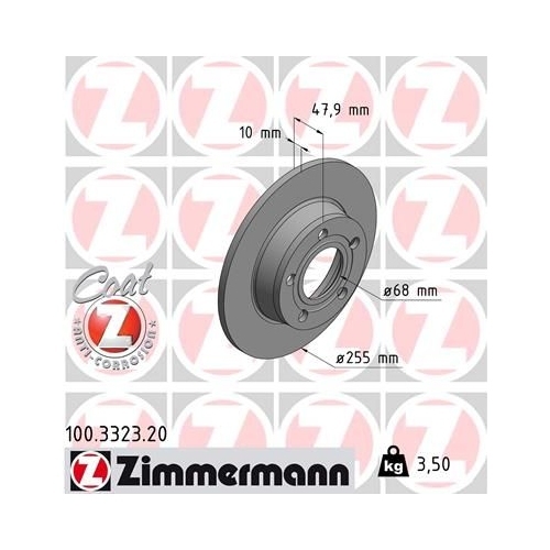 Zimmermann Bremsenset vorne + hinten Bremsscheiben + Bremsbeläge AUDI A4 8E2 B6