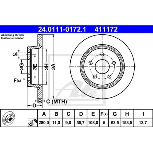 Bremsenset vorne + hinten FORD