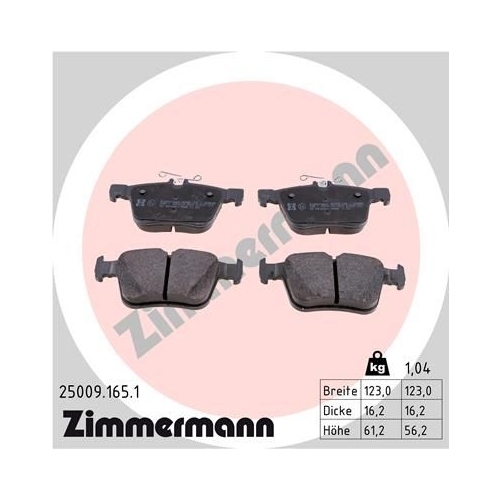 Zimmermann Bremsenset Bremsscheiben + Bremsbeläge vorne + hinten AUDI SKODA VW