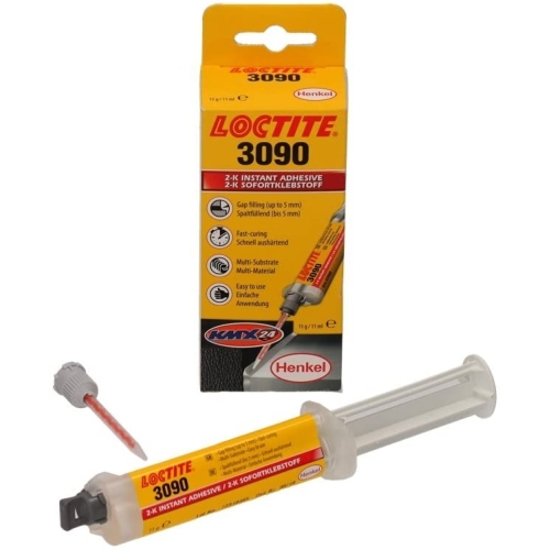 Loctite Sofortklebstoff Zweikomponenten Klebstoff 11g 3090 Gummi Metall Haftung