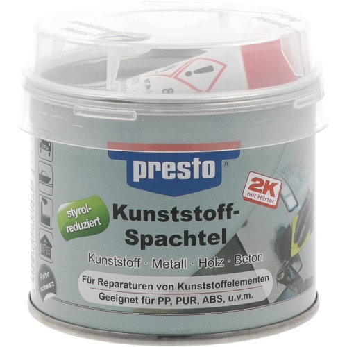 Presto Kunststoffspachtel 1x 601460 250g Styrolreduziert Porenfrei