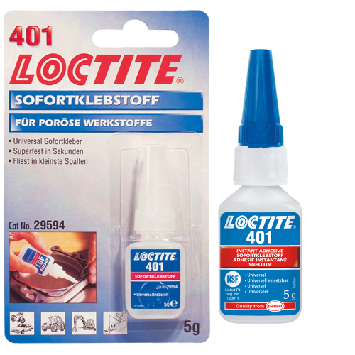 Loctite 401 5g Sekundenkleber Sofortkleber Klebstoff Universal AA8401 Holz Leder